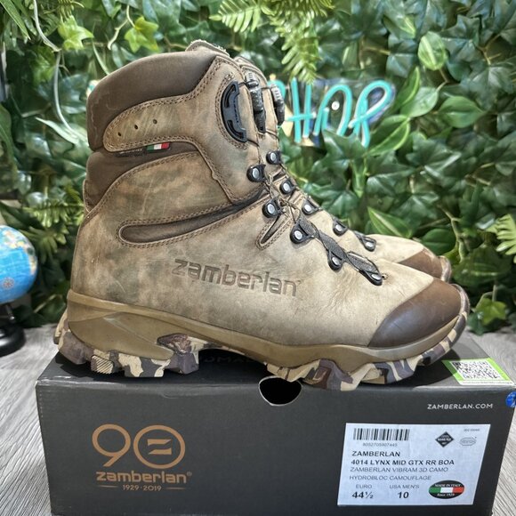 Zamberlan 4014 Lynx MID GTX  RR BOA Vibram 3D Camo Hydronic Brown Men 10 main image 4